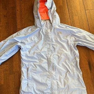 North Face periwinkle rain jacket